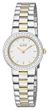 Citizen Eco-Drive Two-tone Silhouette Crystal Mother-of-Pearl Dial Women's Watch #EW9824-53A Citizen Eco-Drive Two-tone Silhouette Crystal Mother-of-Pearl Dial Women's Watch #EW9824-53A