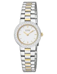 Citizen Womens EW9824-53A Eco-Drive Silhouette Crystal Two-Tone Watch