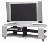 SHIRAI ティレスタ (カーブ) 42V薄型テレビ対応TＶ台(ハイタイプ) シルバー TLS-42VHSV