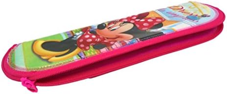 Disney Minnie Mouse Compartment Quality Pink School Pencil Case