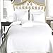 Full / Queen size White Coverlet 3pc set, Luxury Microfiber Checkered Quilt by Royal Hotel