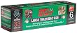 Repell-em Biodegradable Trash Bags, 33-Gallon, 6-Count Boxes (Pack of 6)
