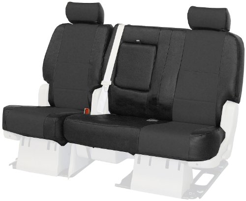 Coverking Custom-Fit Rear Bench Seat Cover - Leatherette, Charcoal
