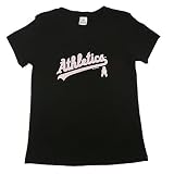 Oakland Athletics Women's Team Logo Pink Ribbon T-shirt by Soft As A Grape