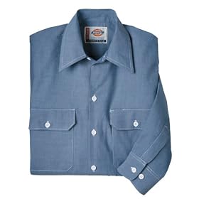 Buy Dickies Mens Long Sleeve Chambray Shirt by Dickies