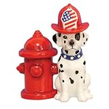 Mwah! Dalmatian And Hydrant Salt And Pepper Shaker Set