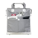 Sony VAIO VGN-CR410E 14.1-inch Laptop Vertical Vintage Tote with Shoulder Strap - Grey