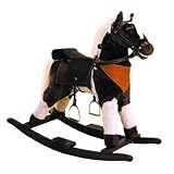 Plush Pinto Rocking Horse with Sound