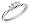 Diamond Anniversary Three Stone Ring 1/4 Carat (ctw) Princess Cut in 14K White Gold, Size 4.5