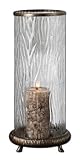 IMAGE OF Uttermost Champagne Silver Finish Tomi Candle Holder