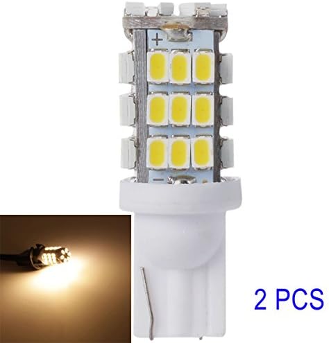 MustMax(TM) 2x T10/921/168/192 12V W5W 42 SMD 1210 Car LED Bulbs Reverse warm White Lights RV Trailer MA247