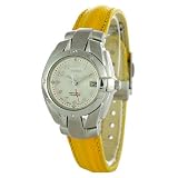 Ladies, Seiko, Perpetual Calendar, White Dial, Yellow Leathe SWD007P1 by Seiko
