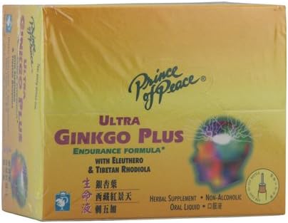 Prince of Peace Ultra Ginkgo Plus Endurance Formula - 30 Vials