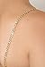 Rhinestone removable Gold Crystal Bra Straps (Small, Rhinestone Gold)