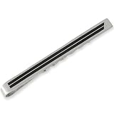 Schmuck-Pur Hochwertige Edelstahl-Krawattennadel Black Line