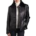 Jessie G. Women's New Zealand Lambskin Leather Jacket with Shearling Fur Trim