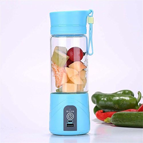 Reebonz Portable Multi-Purpose Electric Juicer Cup Fruit Smoothie Maker Sports Glass Water Bottle USB Line Charge Mobile Power