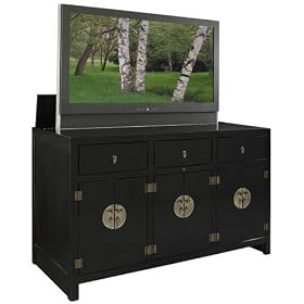 Tao TV Lift Cabinet - Black by SHOPZEUS