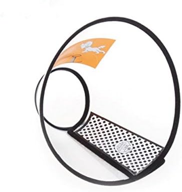 Kommii Pet Collar Comfy Recovery Transparent Plastic Material Protective Collar Adjustable Cone For Dog Cat Small Medium Big (M, white)