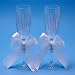Beverly Clark 38LT Grace Champagne Toasting Wedding Flutes in White