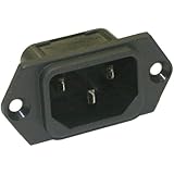 Simtyso&reg; 3 Pins IEC320 C14 Inlet Power Plug Socket AC 250V 10A