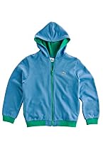 Boy's Zip Front Hooded Sweatshirt With Croc Logo