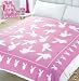 Playboy Bunny Baby Pink Fleece Blanket Throw Single NEW