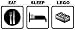 Eat Sleep Lego Car Decal Vinyl Sticker Laptop Decal (2 1/2 " X 6 3/4 " Printed/laminated)
