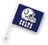 NFL Indianapolis Colts Car Flag with Wall Brackett