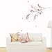 Easy Instant Decoration Wall Sticker Decal - Orchid Tree Branch Stem Flower Butterfly