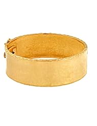 CleverEves 18Kt Gold Y Hammered Bangle 22mm