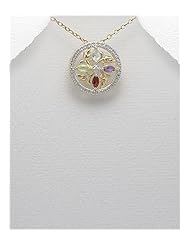 Amethyst Pendant Necklace In 92.5 Sterling Silver