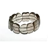 Fashionable 7.25 Strech Smoky Quartz Fancy Bracelet