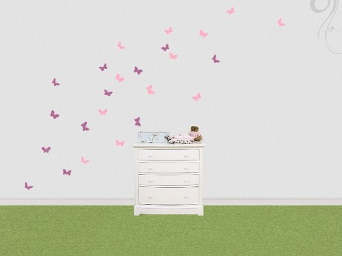 Wandbild Wandsticker 12 s��e Schmetterlinge Set 3