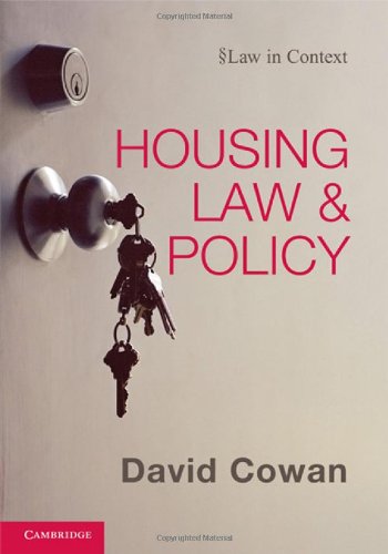 Housing Law and Policy (Law in Context)