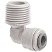 Celcon Push-to-Connect Tube Fitting, Acetal Copolymer, 90 Degree Elbow,  Tube OD x NPT Male