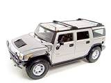 Maisto Premiere Edition Hummer H2 Silver SUV 1:18