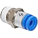 SMC KC Series Brass Self Seal Tube Fitting, Connector, 6mm Tube OD x 1/4" BSPT Male