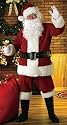 Santa Claus Suit Deluxe Fancy Dress Costume (adult size 40-48) - Velvet