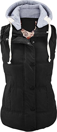 For G and PL Women Slim Puffer Padded Zipper Vest