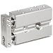 SMC CXSJ Series Aluminum Air Cylinder with Guide Rod Plate, Ball Bushing Bearing, Compact, Switch Ready, Cushioned