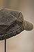 Weathered Cotton Military Cadet Cap, BROWN, Size S/M (6 3/4 - 7 1/8)