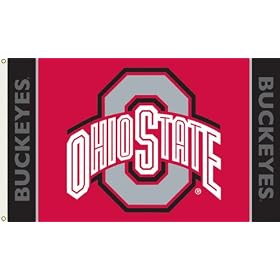 NCAA Ohio State Buckeyes 3-by-5 Foot Flag with Grommets