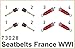 1:72 Eduard Photoetch WWI France Seatbelts Superfabric Parts.