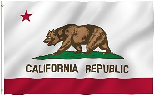 3x5 Foot California State Polyester Flag with 2 Metal Grommets