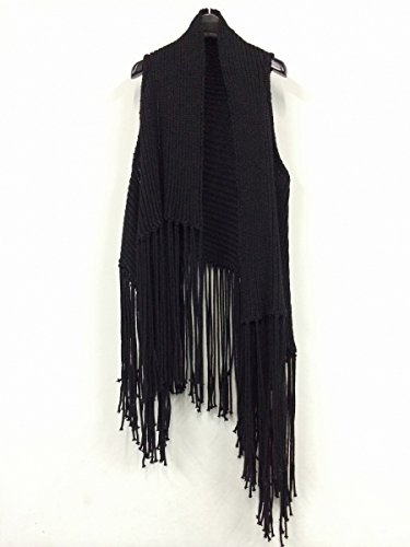 bajra/フリンジニット（黒）