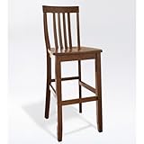 Crosley Furniture Bar Height School House Bar Stool in Classic Cherry Finis ....