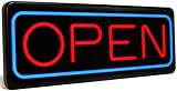 VPC Image Solutions Horizontal LED Open Sign, Red and Blue, 27 x 2 x 11 Inches (WEB1000273A)