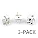 Plug Adapter, BESTEK Universal Travel Adapter Plug Converter Adapter USA to China, Japan (Type JP) - 3 Packs