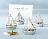 “Shining Sails” Silver Place Card Holders  – Baby Shower Gifts & Wedding Favors